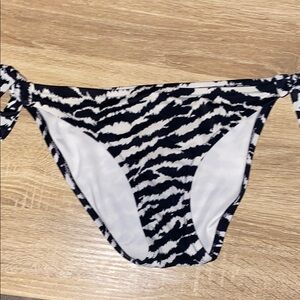 Victoria's Secret Black and White Zebra Print Swim
